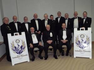The first Thirteen members for the Rotary Club of Swindon Phoenix